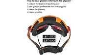 Batfox Dirt Bike Atv Goggles Motorcycle Gear Riding Motocross Dirtbike 4-Wheeler Mx Dh Accessories Glasses for Men Women Youth UV400 Protectio