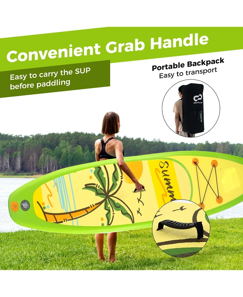 Inflatable Stand up Paddle Board iSUP Board Accessories with 3 Fins