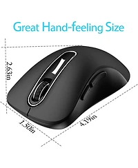 memzuoix 2.4G Wireless Mouse + Usb Wired Mouse for Laptop, Desktop, Pc, MacBook- 2 Pack