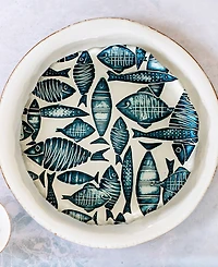 Vietri Isola Glass 8.25" Salad Plate