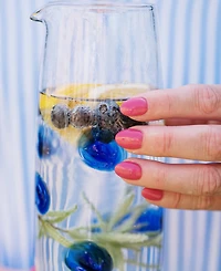 Vietri Drop Glass Pitcher