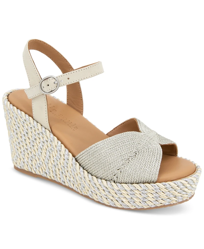 Gentle Souls Women's Nola Platform Wedge Sandals
