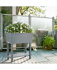 Aoodor Malysha Outdoor Elevated Planter (Set of 3) See More by Winston Porter