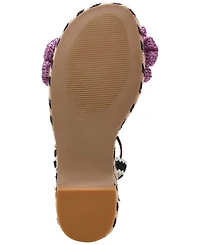 Betsey Johnson Women's Marabela Macrame Platform Wedge Sandals