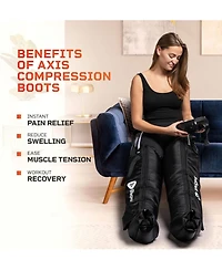 LifePro Air Compression Leg Massager for Circulation, Pain Relief, and Recovery - Covers Legs, Calf, Thigh, and Foot