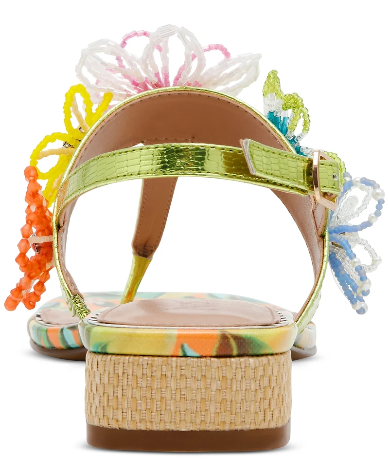 Betsey Johnson Women's Jaydda Thong Slingback Sandals