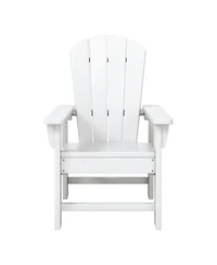 Kids Outdoor Adirondack Plastic Patio Chair (Set of