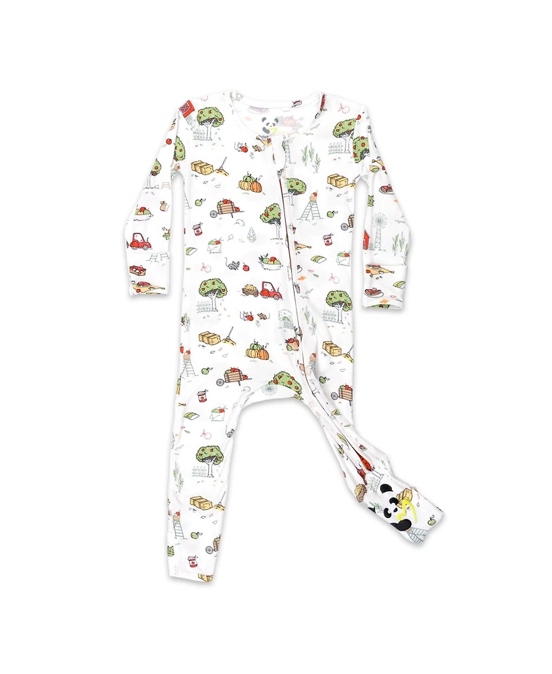 Bellabu Bear Baby Boys or Girls, Fall Vibes Convertible Footie