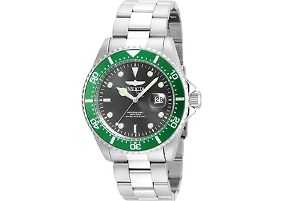 Invicta Men's 22021 Pro Diver Quartz 3 Hand Grey Dial Watch