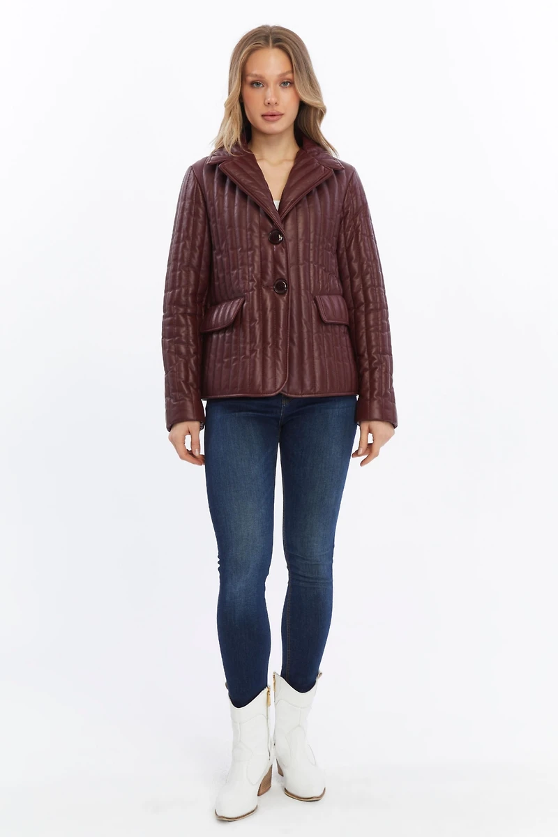 Furniq Uk Women's Leather Jacket
