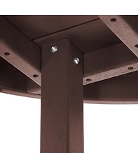 Low Outdoor Hdpe Round Patio Coffee Table