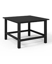 Kids 5-Piece Hdpe Outdoor Square Patio Dining Table and Chairs Set