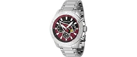 Invicta Men's 47960 Nfl Arizona Cardinals Quartz Multifunction Black, Red Dial Watch