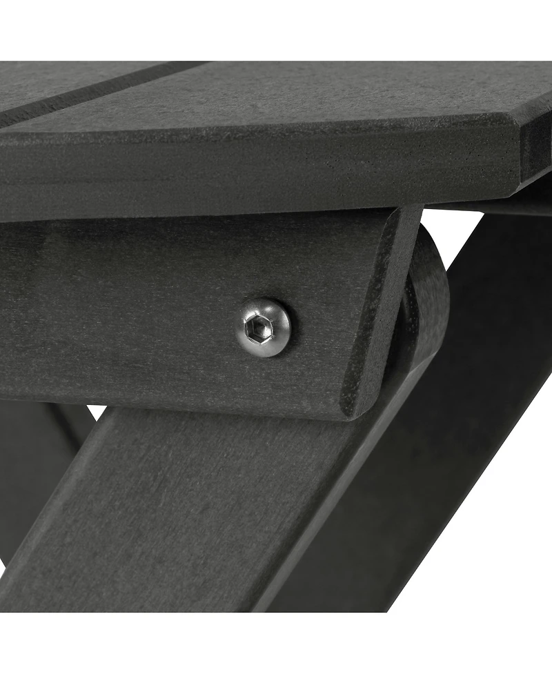 Hdpe Outdoor 24.5 Inch Round Portable Folding Patio Dining Table