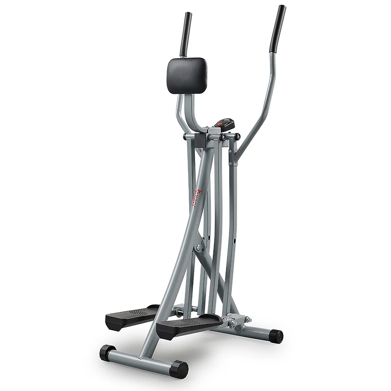 Sunny Health & Fitness Air Walker Lightweight Manual Elliptical, Low-Impact 30-Inch Stride Glider Machine, Free SunnyFit App w/ Bluetooth