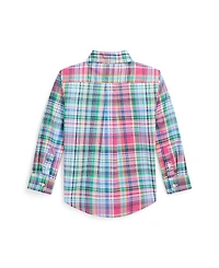 Polo Ralph Lauren Toddler and Little Boys Plaid Cotton Poplin Shirt