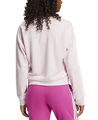 adidas Women's Essentials 3-Stripes French Terry V-Neck Sweatshirt