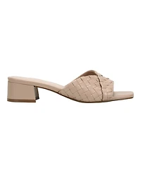 Marc Fisher Women's Coven Woven Slip-On Block Heel Sandals