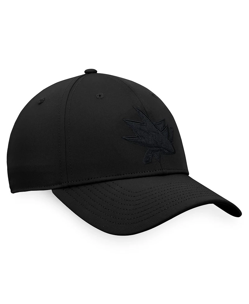 Fanatics Men's Black San Jose Sharks Authentic Pro Road Snapback Hat