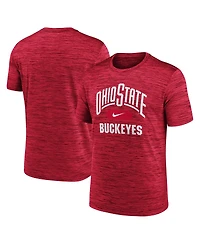 Nike Men's Scarlet Ohio State Buckeyes Velocity Mascot Performance T-Shirt