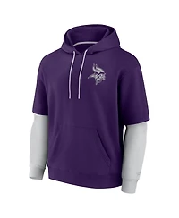 Fanatics Men's and Women's Purple Minnesota Vikings Sleek Elements Pullover Hoodie