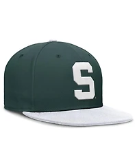 Nike Men's Green/White Michigan State Spartans Two-Tone Primetime Performance Fitted Hat