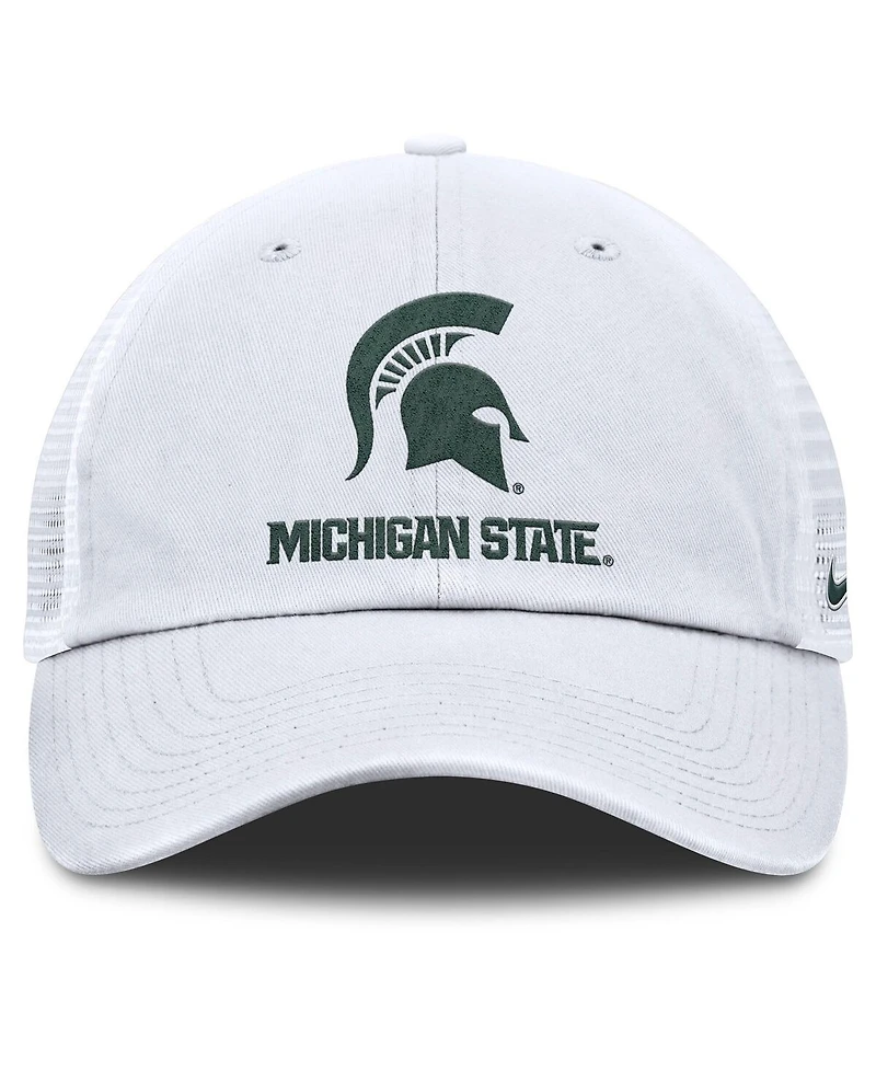 Nike Men's White Michigan State Spartans Club Trucker Adjustable Hat