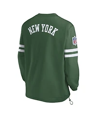 Nike Men's Green New York Jets 2023 Sideline V-Neck Pullover Windshirt
