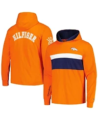 Tommy Hilfiger Men's Orange Denver Broncos Morgan Long Sleeve Hoodie T-Shirt