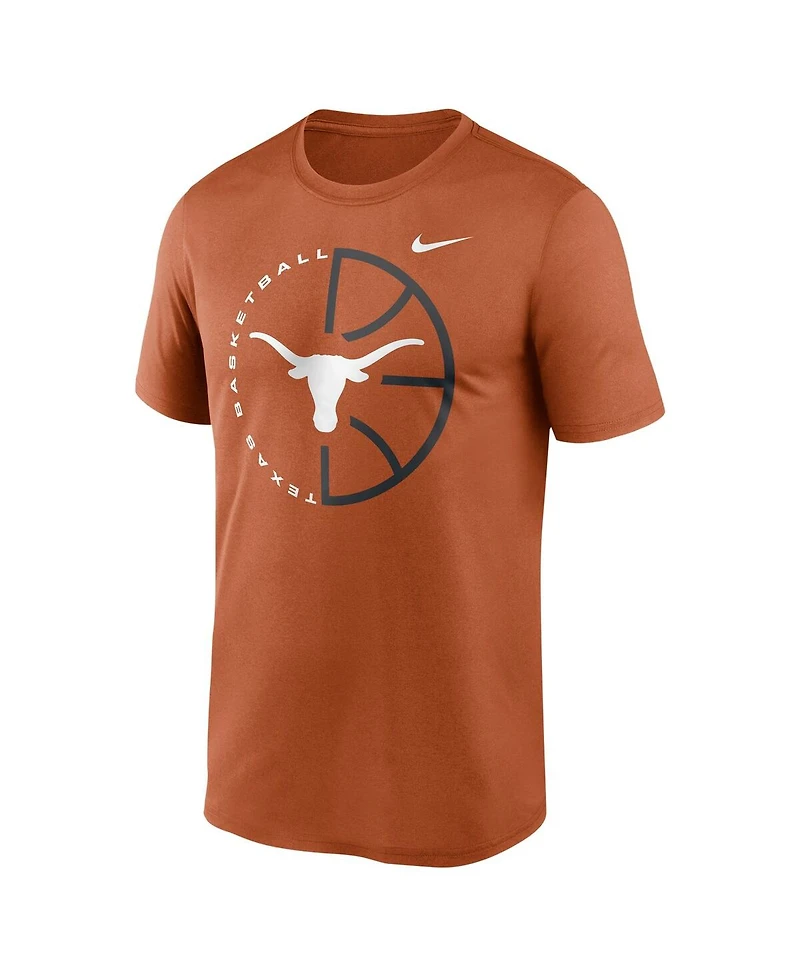 Nike Men's Texas Orange Longhorns Legend Basketball Icon Performance T-Shirt