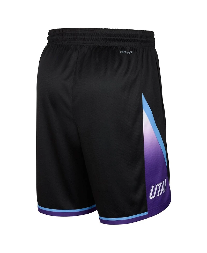 Jordan Men's Black Utah Jazz Statement Edition Swingman Shorts