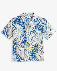 Mode of One Men's Retro Wave Textured Shirt, Exclusively at Macy's
