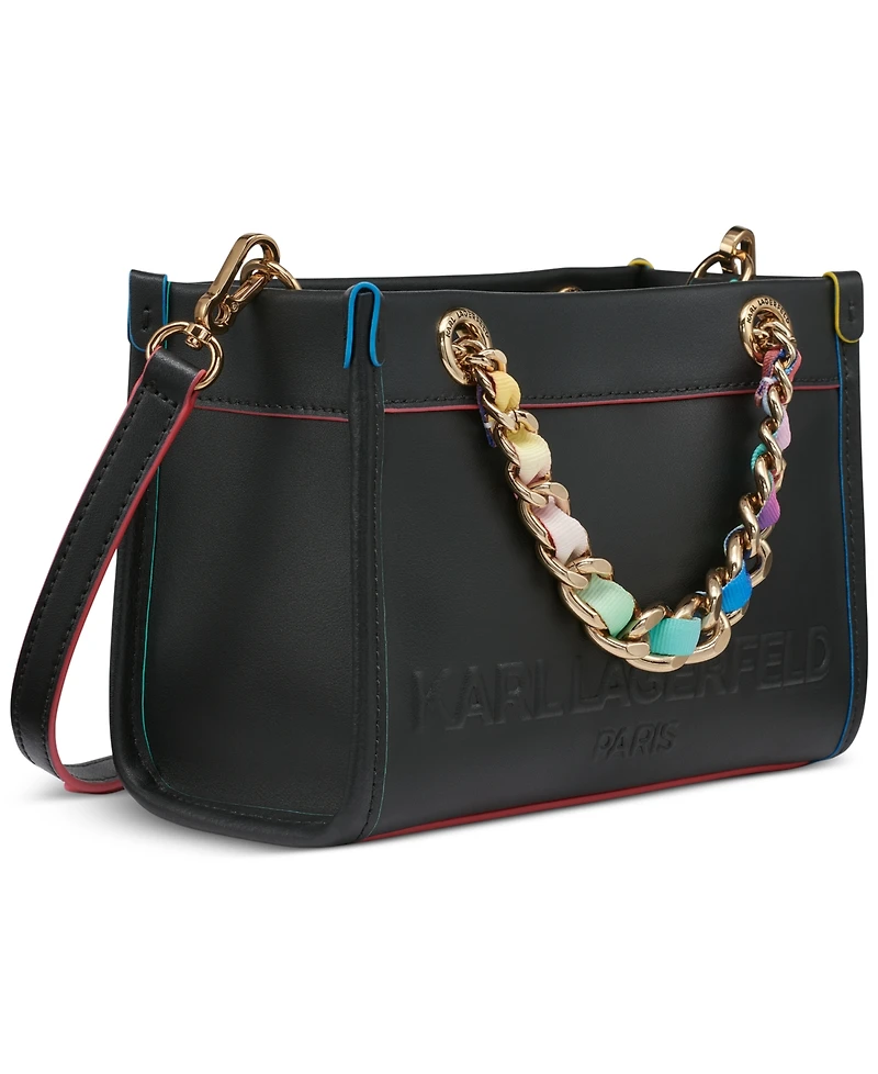 Karl Lagerfeld Paris Savoie Small Leather Crossbody