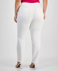 Kasper Plus Straight-Leg Jeans