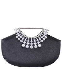 Nina Crystal Encrusted Small Handle Bag