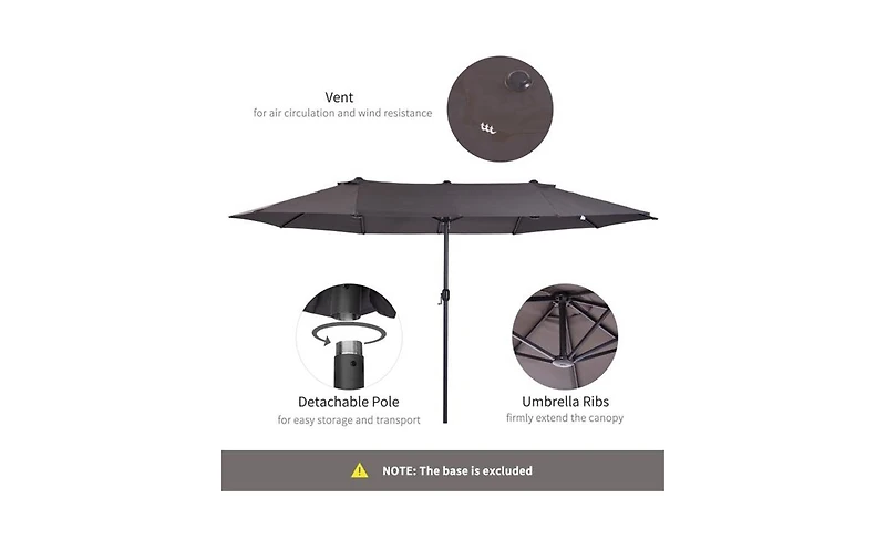 Outdoor Beach Umbrella – Lightweight and Uv-Protected Shade for Beach, Patio, or Fun