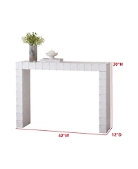 Kings Brand Furniture Turlock Wooden Console Table - Minimalist Sofa Table, Side Table, Entryway Table and Display Table