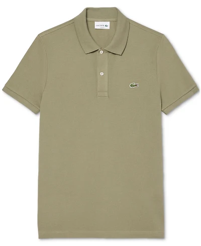 Lacoste Men's Slim Fit Short Sleeve Ribbed Polo Shirt
