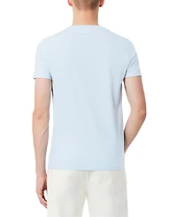 Men's Lacoste Classic V-Neck Soft Pima Cotton Tee Shirt - T01