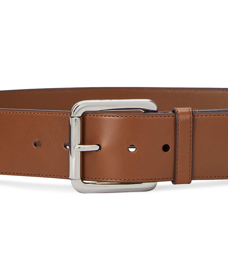 Lauren Ralph Lauren Vachetta Leather Wide Belt