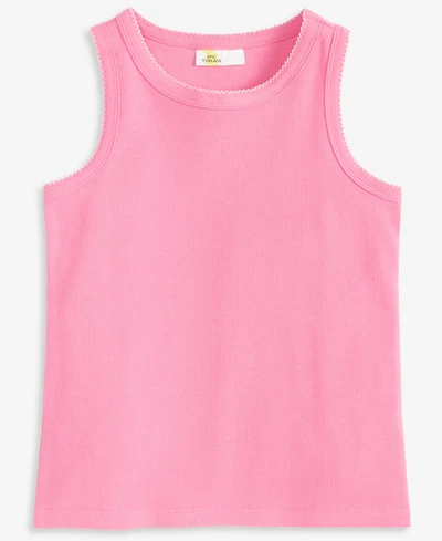 Epic Threads Girls Solid Picot Edge Tank Top, Exclusively at Macy's