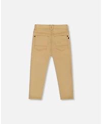 Deux par Deux Toddler Boys Stretch Twill Pants Light Golden Beige - Toddler|Child