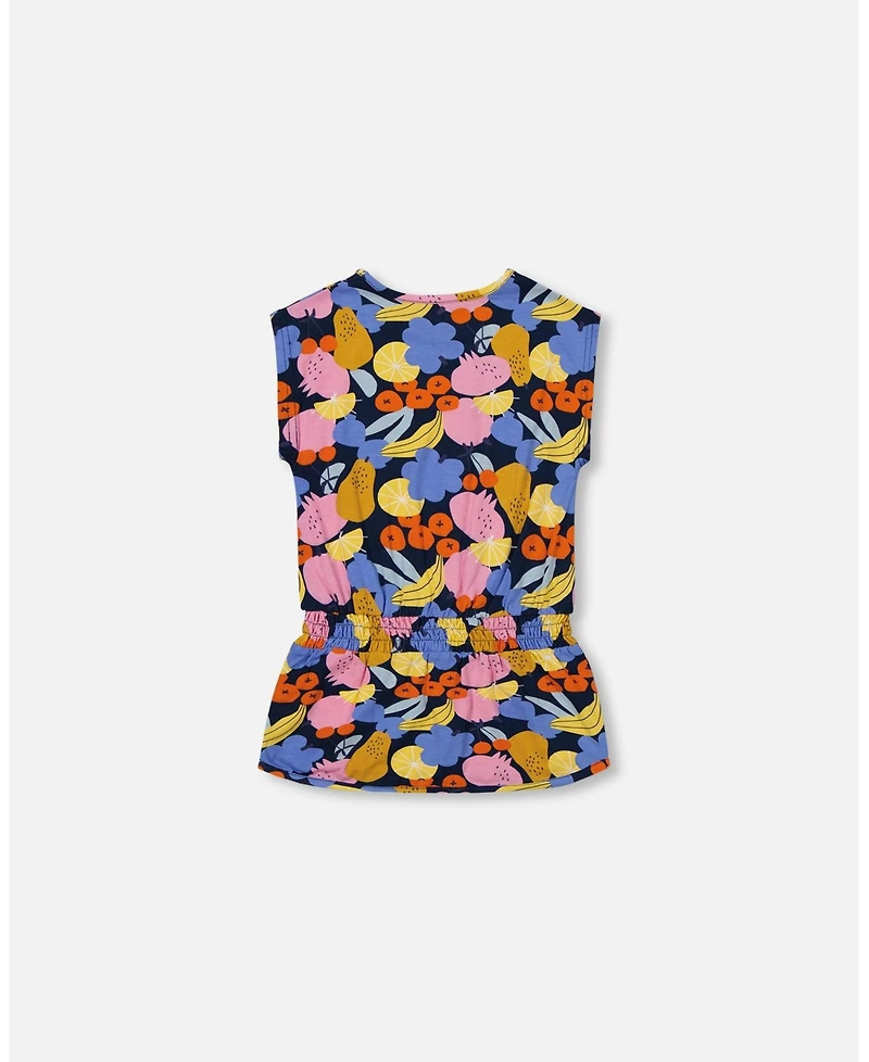 Deux par Big Girls Printed Tunic Top Multicolored