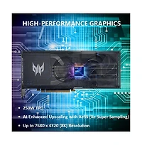 acer | Predator BiFrost Intel Arc A750 Overclocking Graphics Card | 8GB GDDR6 256-bit 16 Gbps | Dual Fan Hybrid Cooling and Vapor Chamber | Tpd 250W |