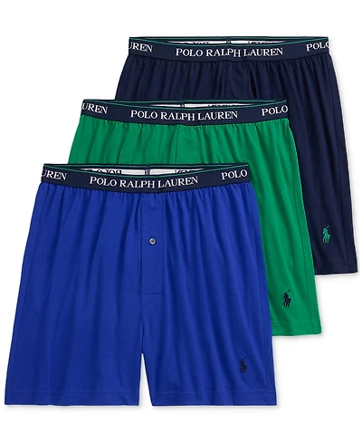 Polo Ralph Lauren Men's 3-Pk. Cotton Classic Knit Boxers