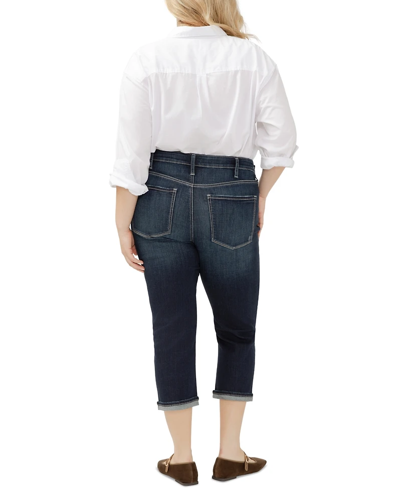 Silver Jeans Co. Plus Avery Cuffed Denim