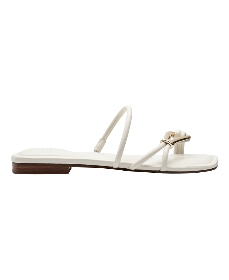Marc Fisher Ltd Women's Mazza Square Toe Flat Sandals