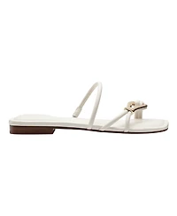 Marc Fisher Ltd Women's Mazza Square Toe Flat Sandals