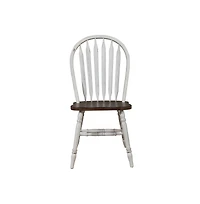Windsor Side Chair- White- Set of 2 Solids White