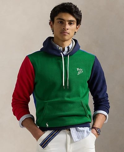Polo Ralph Lauren Men's Color-Blocked Double-Knit Mesh Hoodie